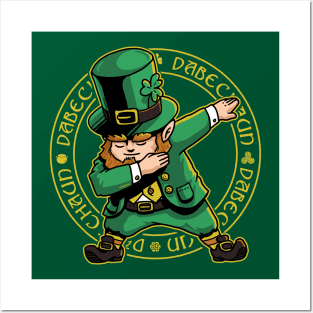 Dabechaun Dabbing Leprechaun St Patrick Day Shirt March 17th Posters and Art